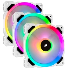 خنک کننده کیس کورسیر LL120 RGB – White – 3 in 1
