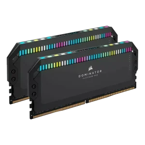 رم کورسیر CORSAIR DOMINATOR PLATINUM RGB 64GB 32GBx2 5200MHz CL40 DDR5 Memory