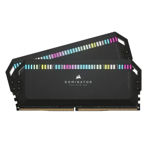 رم کورسیر Corsair Dominator Platinum RGB Black 32GB 16GBx2 5600MHz CL36 DDR5 Memory